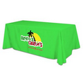 3 Sided Flat Polyester Screen Printed Table Cover (Fits 6' Table)